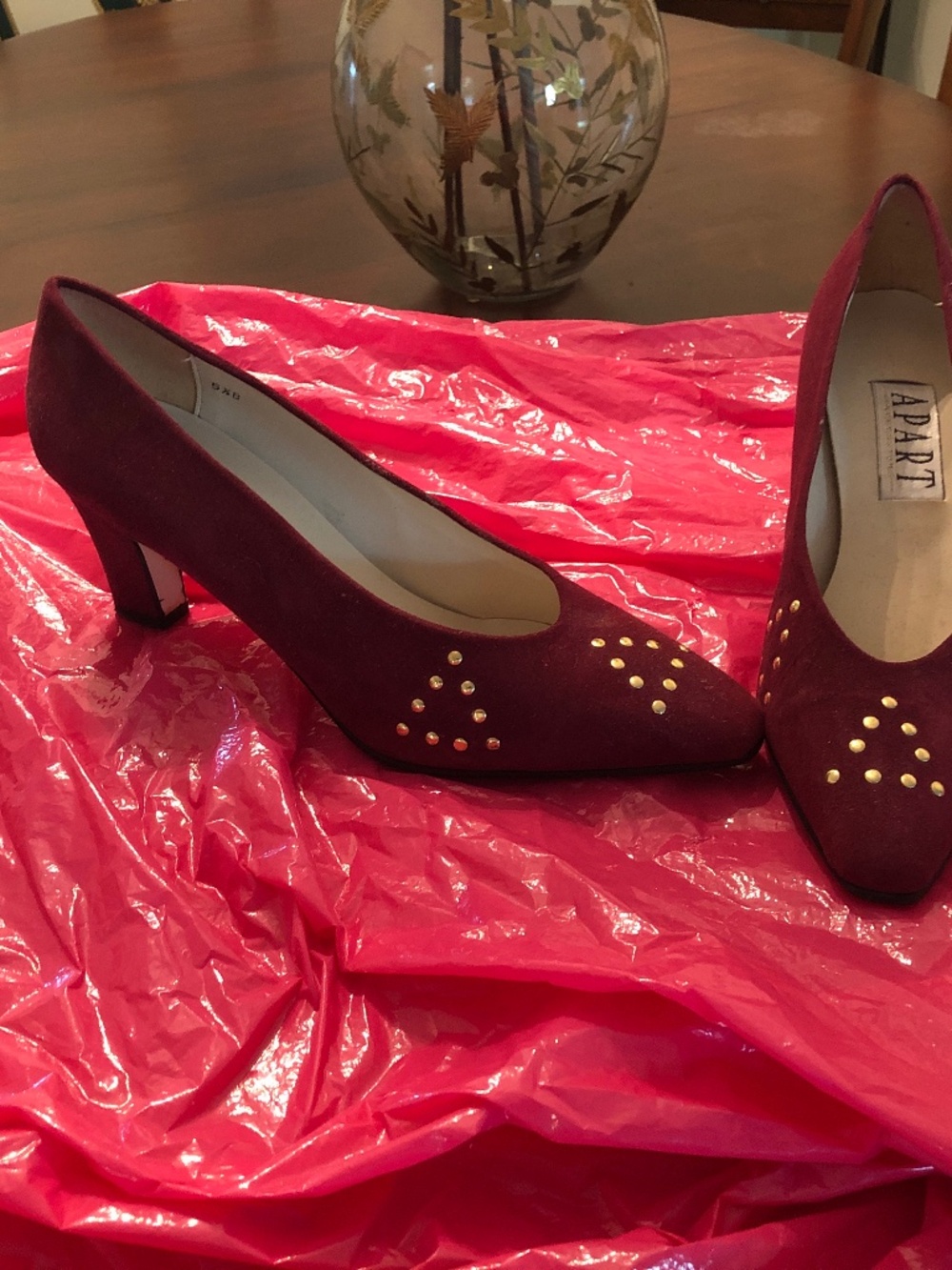 Suede heels